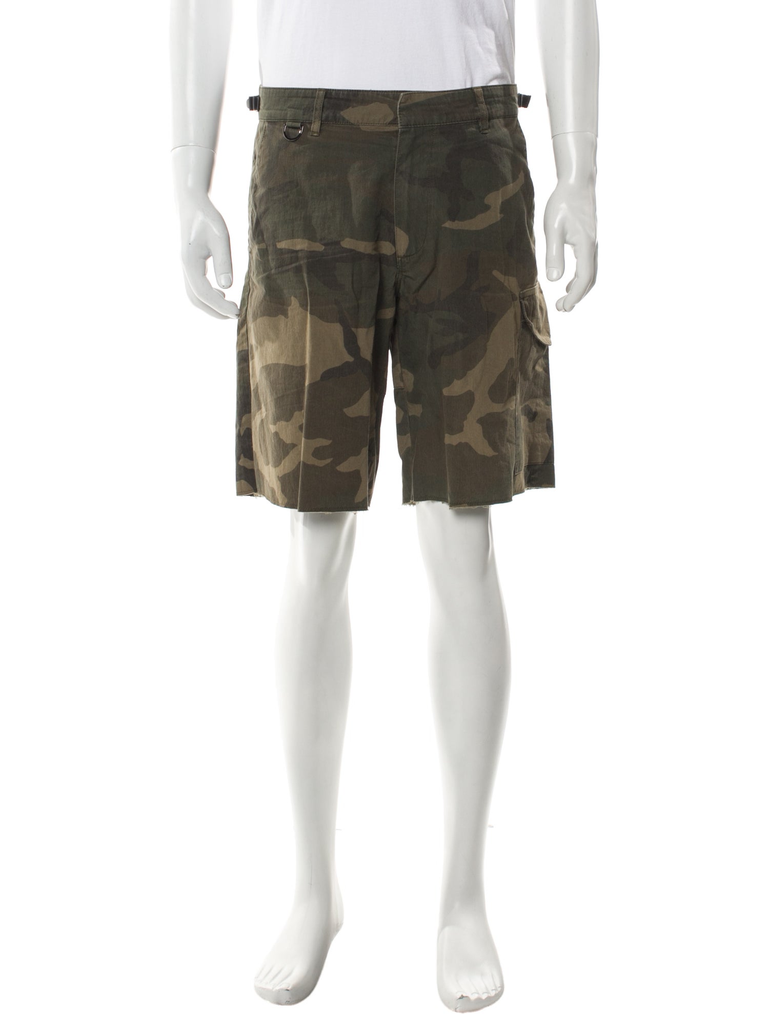Ovadia & Sons Camouflage Print Flat Front Shorts
